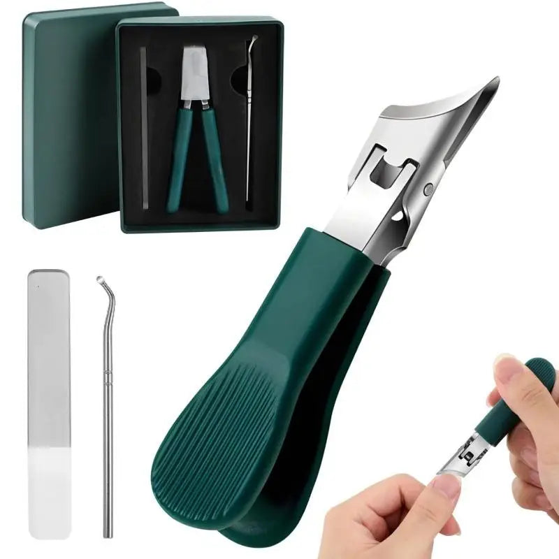 1 Large Opening Nail Clipper Slanted Tip High-end Anti Splash Single Qme
