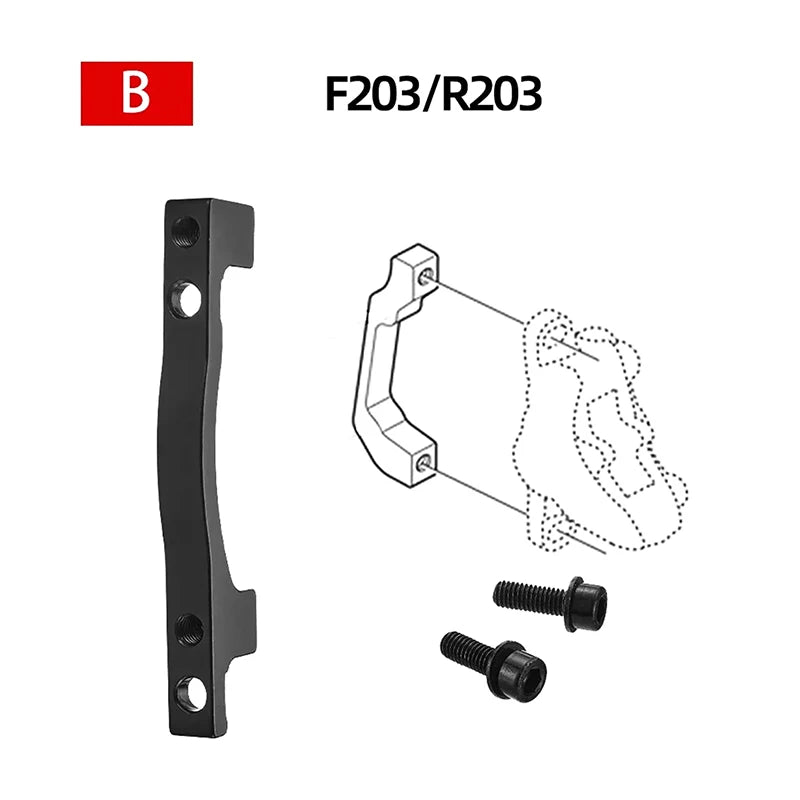 Bike Disc Brake Rotors Front Rear Caliper Adapter Aluminum Alloy Post Qme A3