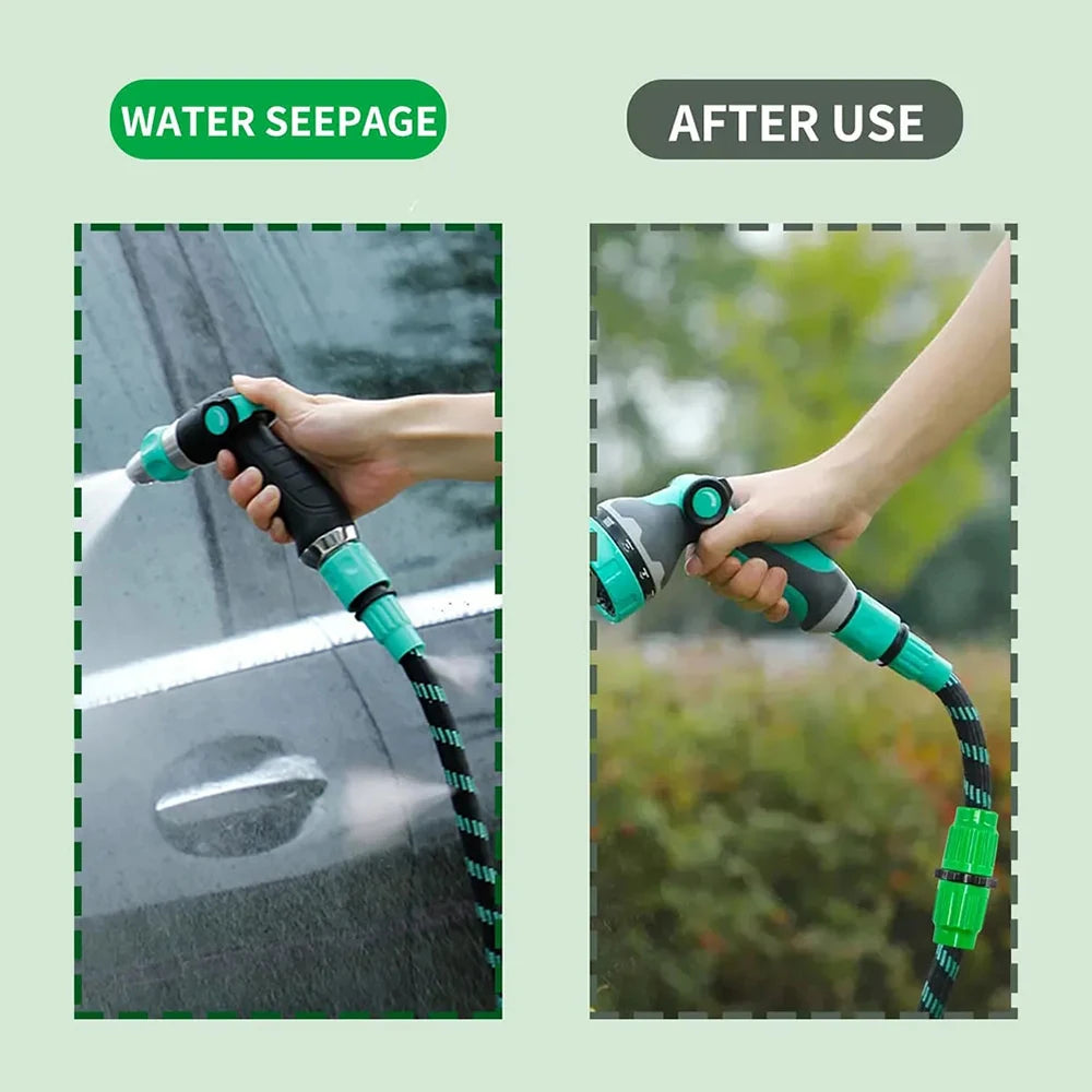 4pcs/10pcs 3-Piece Telescopic Pipe Plastic Flexible Water Hose For Water Washing Car Water Gun Repair Connector Accessories Qme