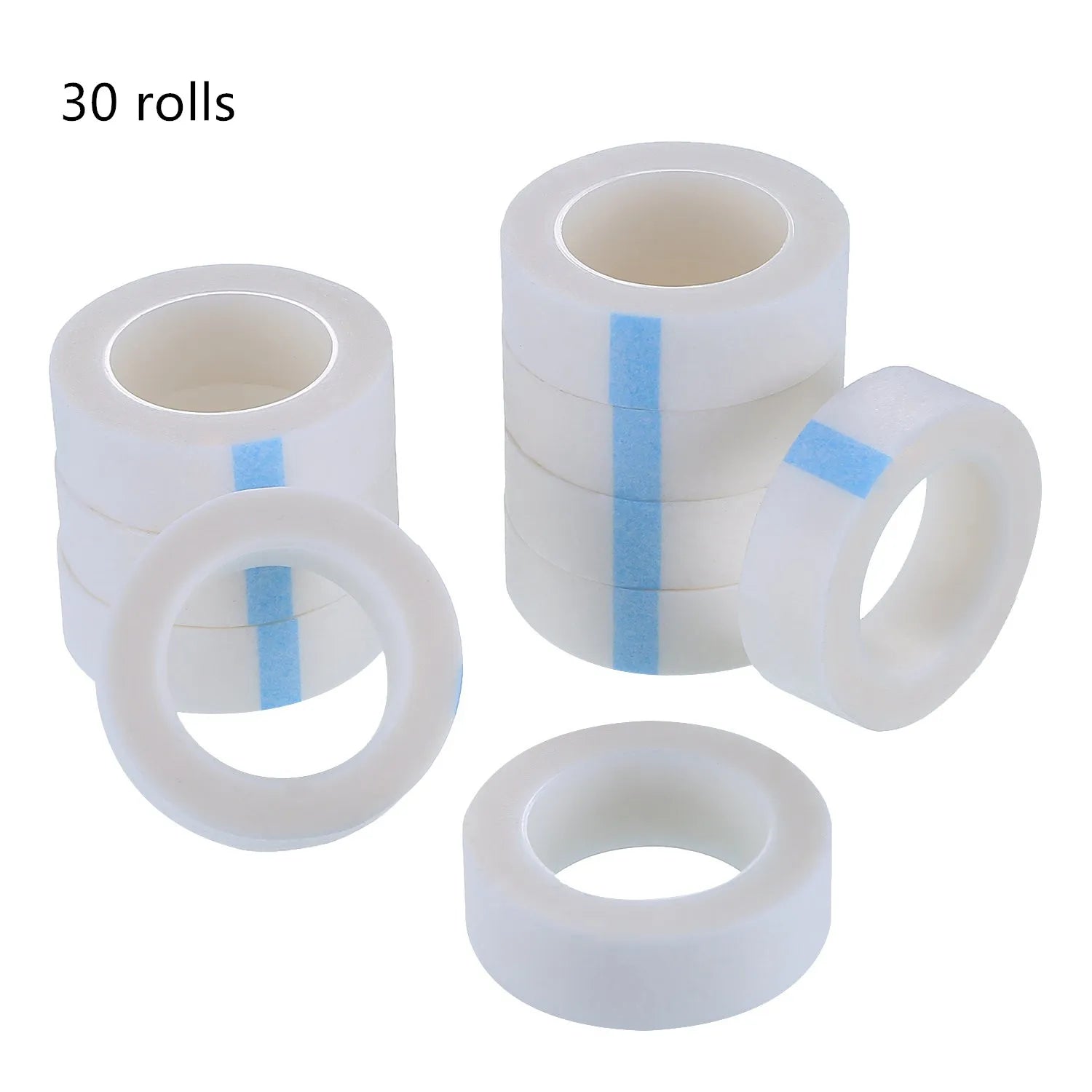 5/10/20/30/50 Rolls Eyelash Extension Paper Tape Lint Breathable Non-woven Cloth Adhesive Tape For False Lashes Patch Qme 30 rolls