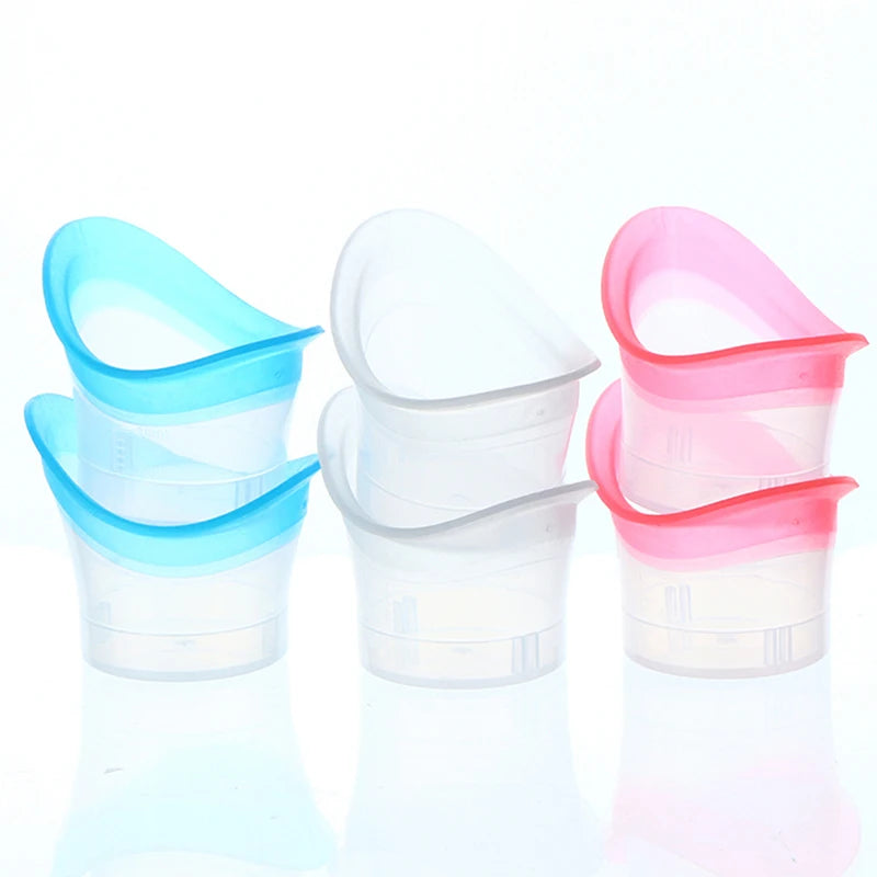 Silicone Eyewash Cup Reusable Soft Eye Bath First Aid Emergency Wash Qme