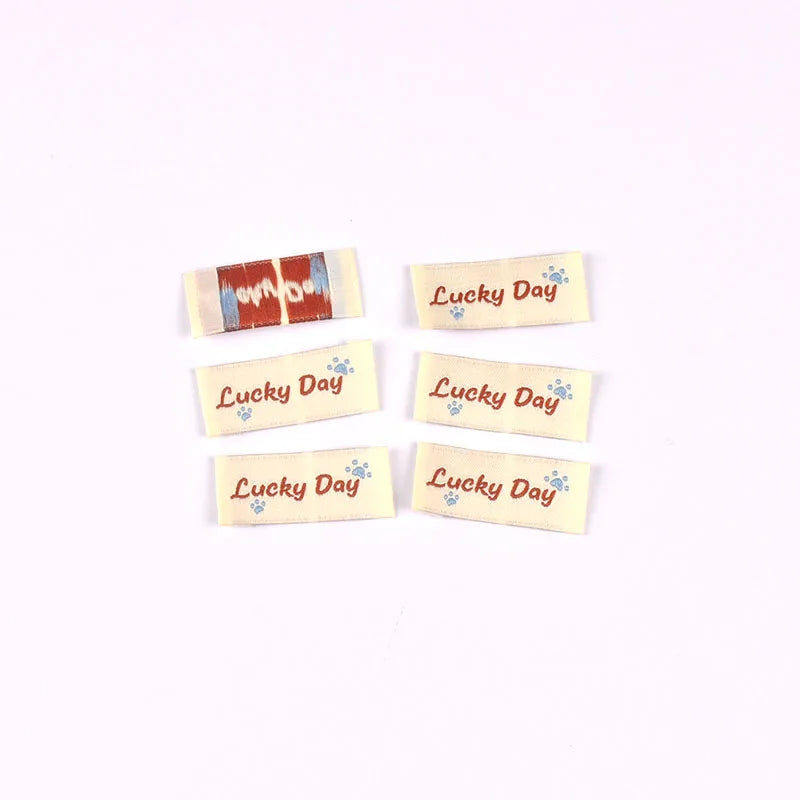 50pcs 12-50mm Assorted Cute Fabric Labels, Handmade Cotton Clothing Tags for DIY Sewing Crafts Clothes Bags cp3839 Qme 37x15.5mm-2