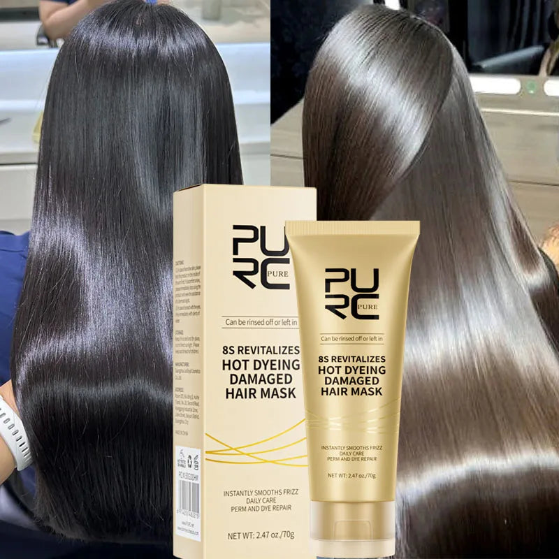 8 Seconds Magic Hair Mask Keratin Straightening Repair Damaged Frizy Treatment Soft Smoothing Professional Hair Care Cream Qme 1pc