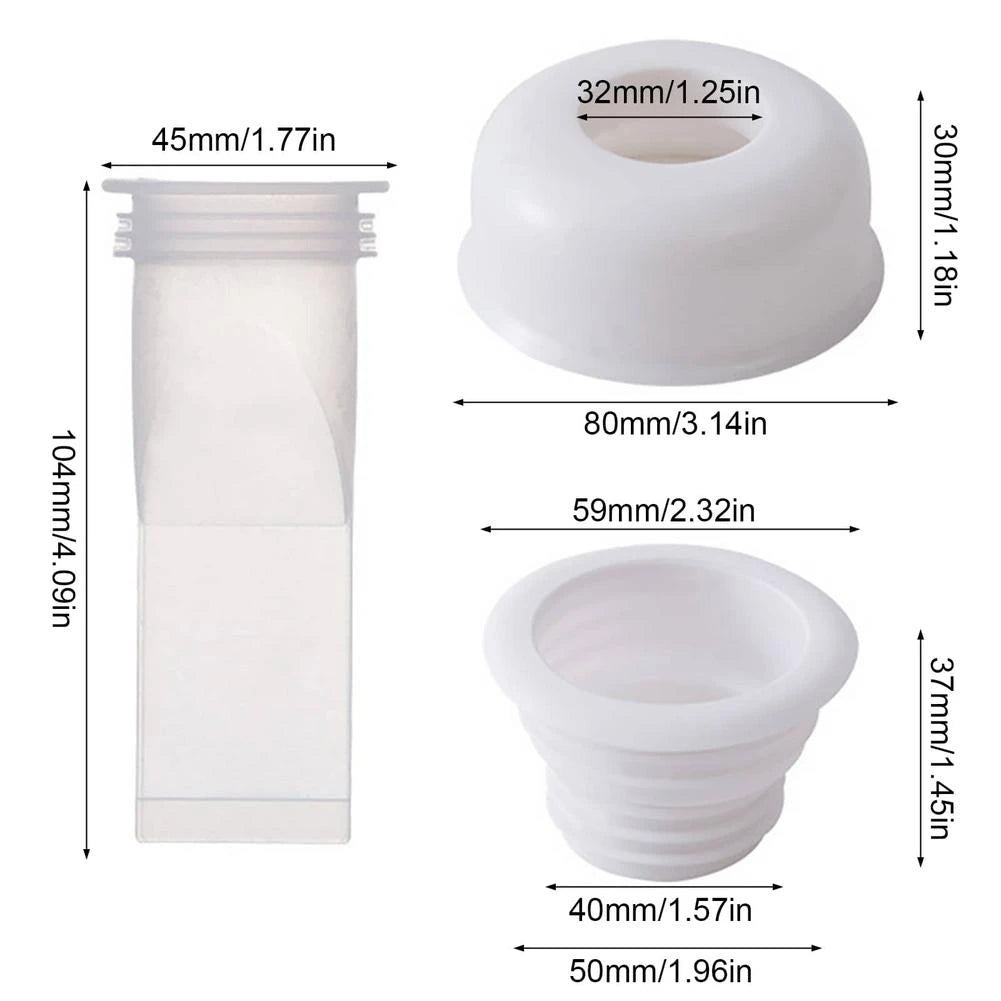 Silicone Anti-odor Floor Drain Cover Shower Drain Sink Sealing Ring 40/50/70mm Toilet Sewer Floor Drain Plug Kitchen Accessories Qme
