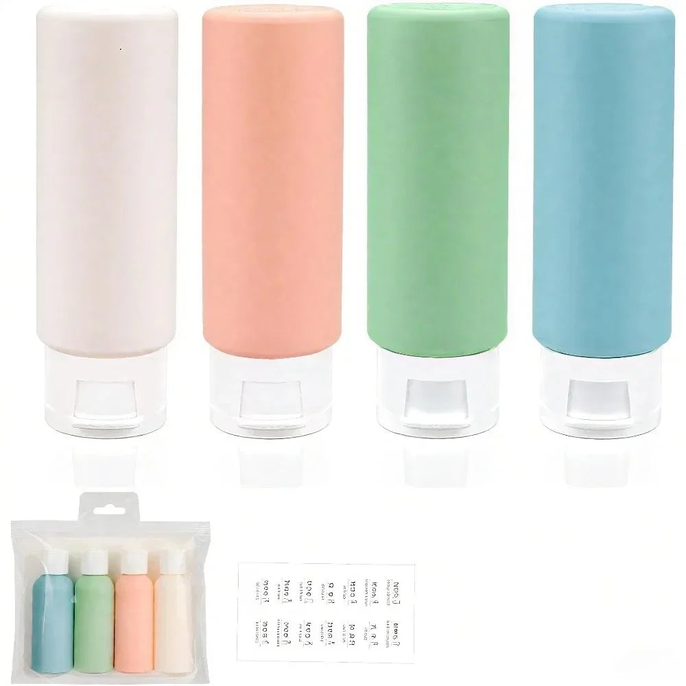 Leakproof Travel Bottles Refillable TSA Approved Shampoo Lotion Gel Qme