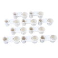 Cat Chicken Pigeon Parrot Hamster Double Nozzle Water Guide Bird Qme 10Pcs White