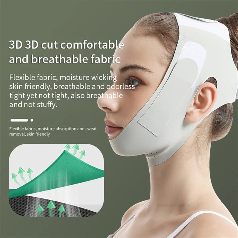 Reusable Face Slimming Bandage V Line Shaper Women Chin Cheek Lift Up Qme