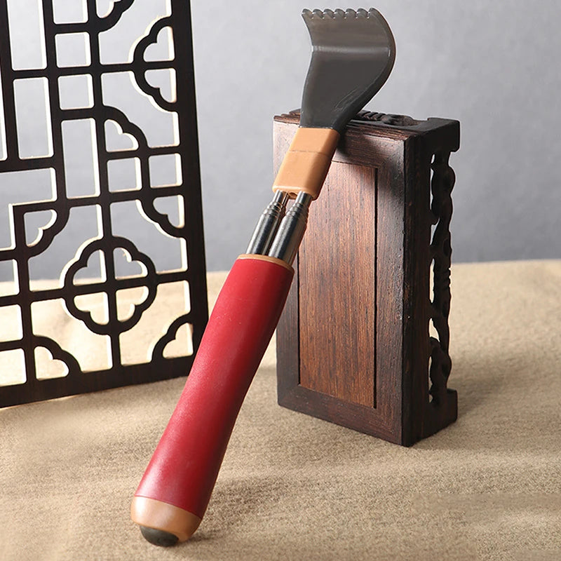 Stainless Steel Retractable Scratcher Portable Telescopic Back Itch Qme Red