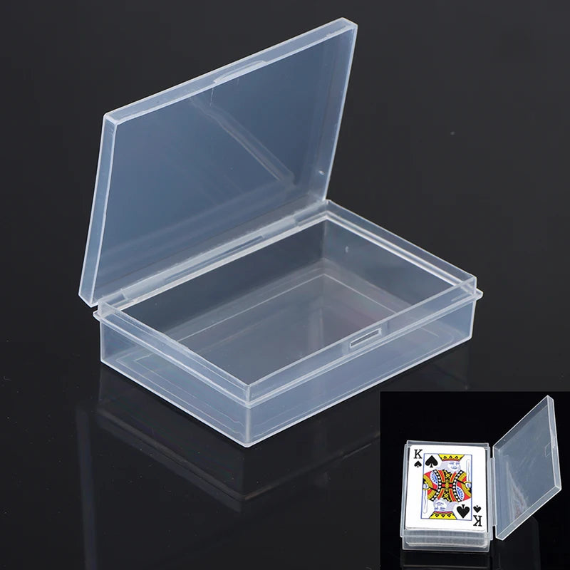 1Pc Plastic Box Playing Cards Container PP Storage Case Packing Box. Qme