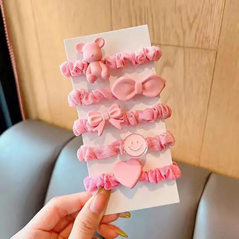 Clow Mi Cartoon Hair Tie Cute Gentle Clips Accessories Students Qme 6
