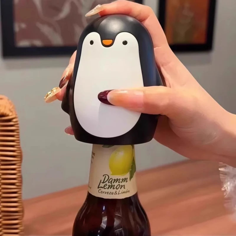 Penguin Bottle Opener Cartoon Portable Can Beer Beverage Home Qme