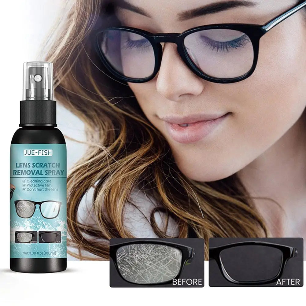 Eyeglass Cleaning Solution Multipurpose Glasses Care Liquid Lens Scratch Cleaning Tools High Concentration Glasses Repair Spray Qme