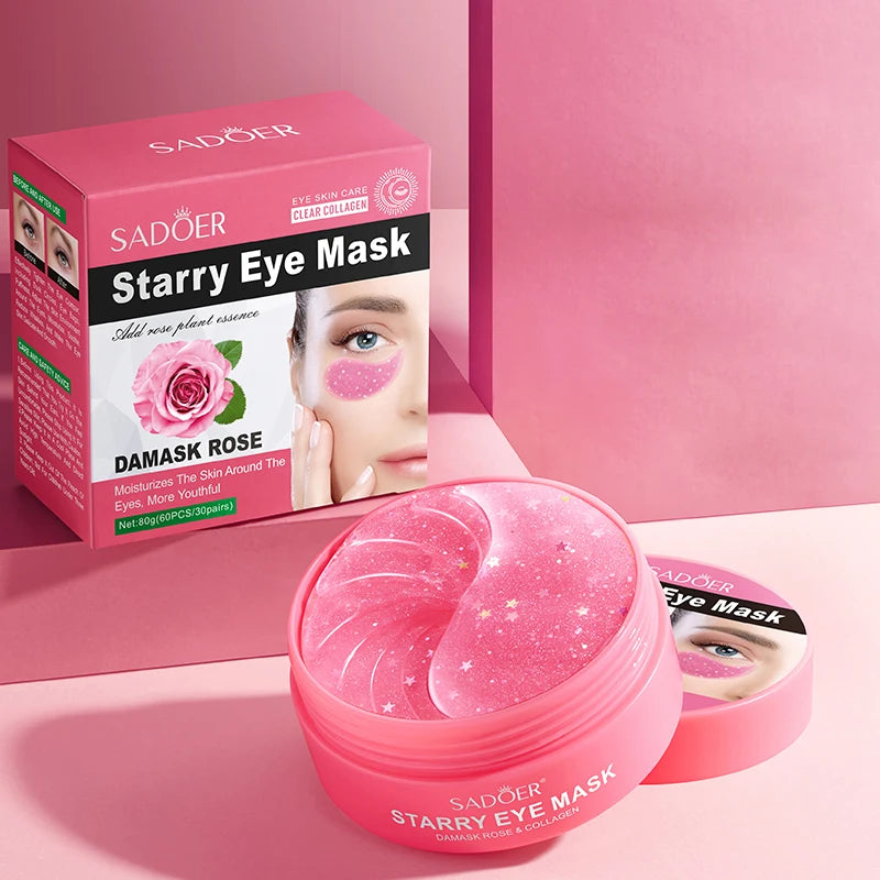 Rose Collagen Eye Mask Long-lasting Moisturizing Formula Moisturizes Qme