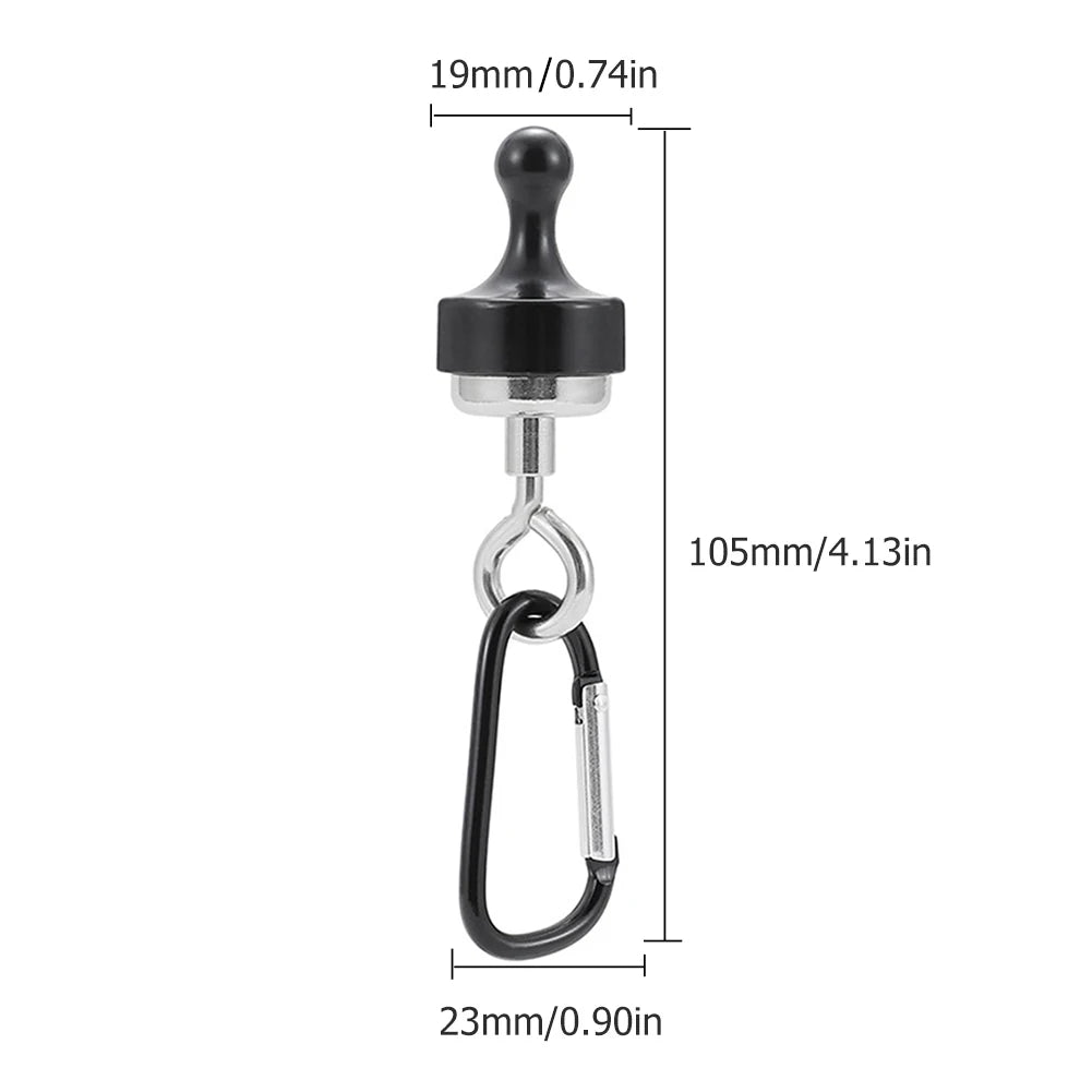 Strong Magnet Hooks Pulling Force Hanging Carabiners Heavy Duty Multipurpose for Outdoor Hanging Camping Light Qme
