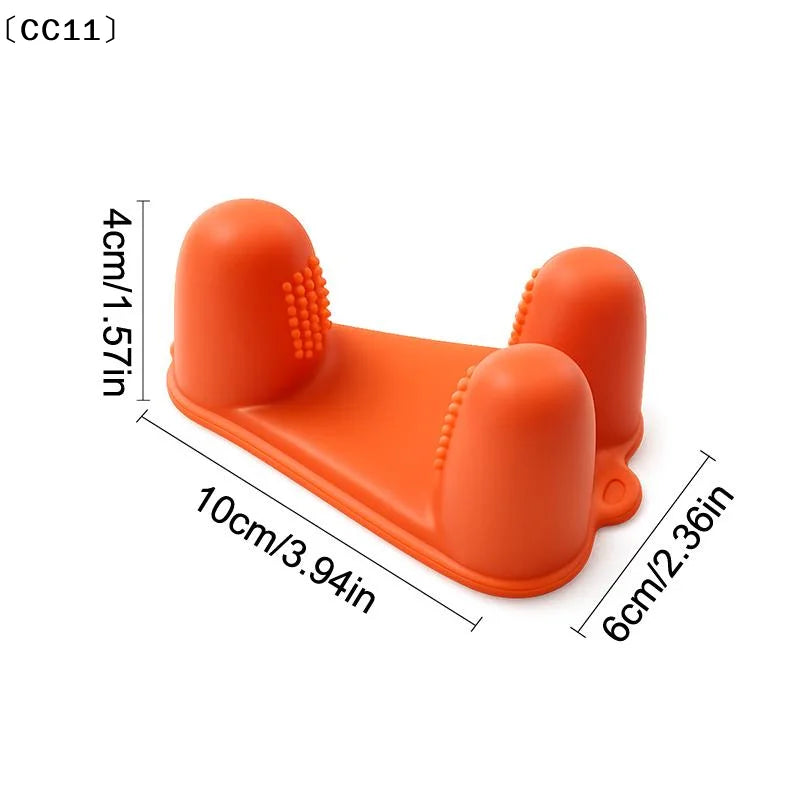 Silicone Snacks Finger Cover Oil-proof Dirt-proof Food Clips Non-slip Qme