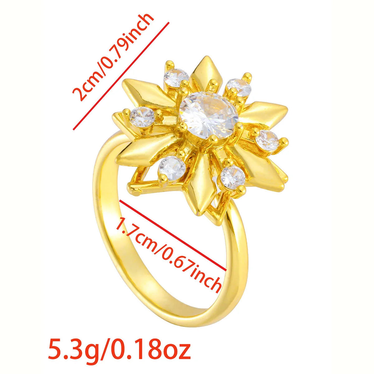 Luxury Rotating Animal Rings Women Spinner Fidgets Cute Flower Heart
