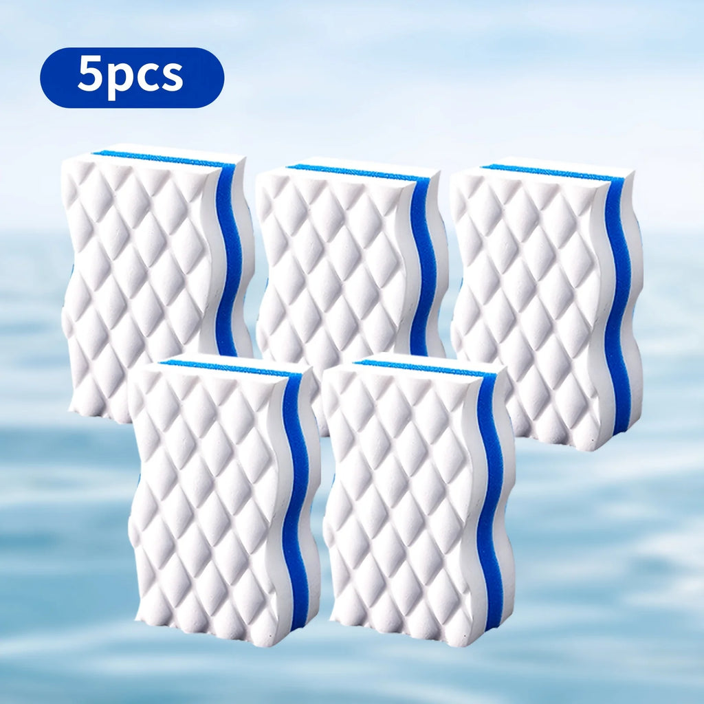 Multi-layer compression Professional Nano Sponge Eraser Clean, Multi-Use, Magic Sponge Block for Effortless Cleaning in Kitchen Qme 5pcs