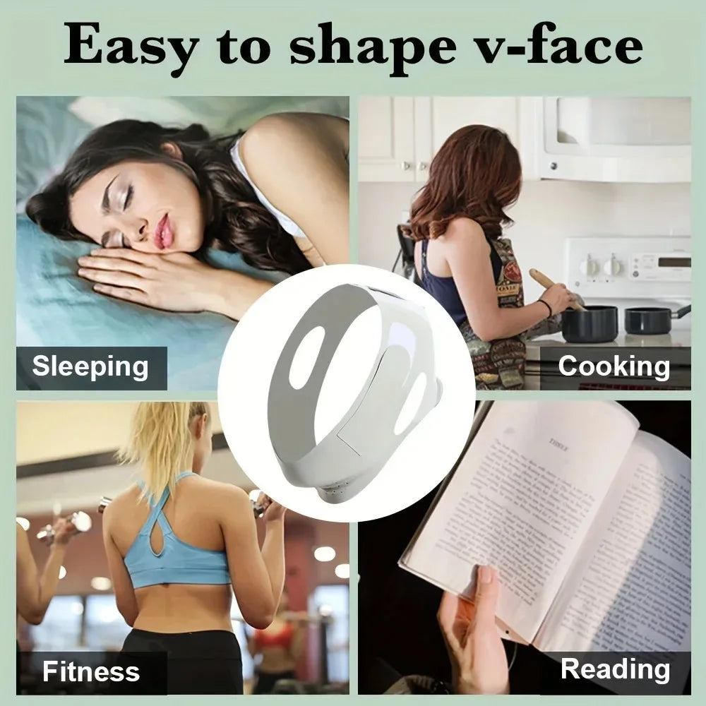 Reusable Face Slimming Bandage V Line Shaper Women Chin Cheek Lift Up Qme