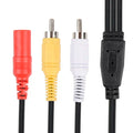 New 2 RCA + DC Power Audio Video Extension Cable Wire for CCTV Security Camera System Qme 30m
