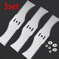 3Sets 150mm Arc Shaped Toothed Blade Universal Fit for Small Lithium Battery Lawn Mowers Trimmers Garden Cutting Machine Tools Qme 3set