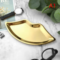 Tray Decorative Home Cosmetics Lip Shaped Jewelry Stainless Steel Qme A1
