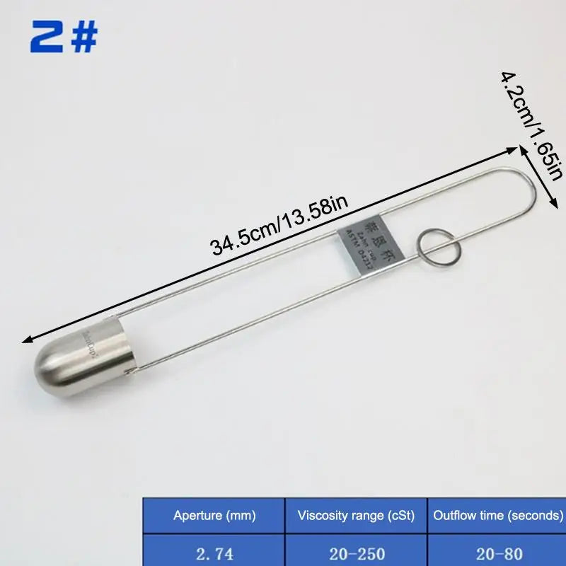 Multi-specification Cup Viscosity Cup Stainless Steel Precise Ink Viscosity Cup Viscometer Flow Cup Qme A1