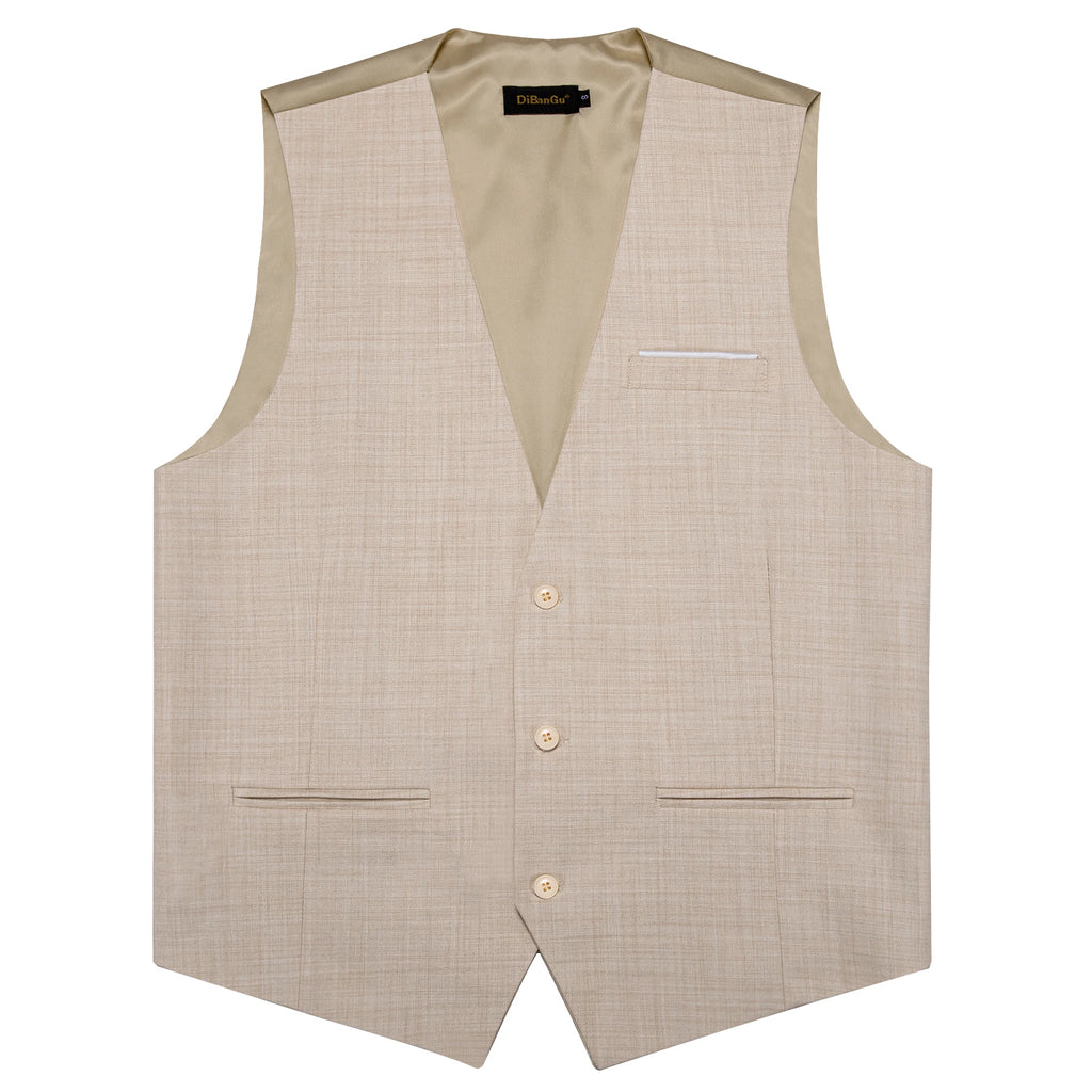Men's Solid Formal Suit Vest – V-Neck Adjustable Back Belt Button Closure, for Weddings, Business and Casual Occasions Qme