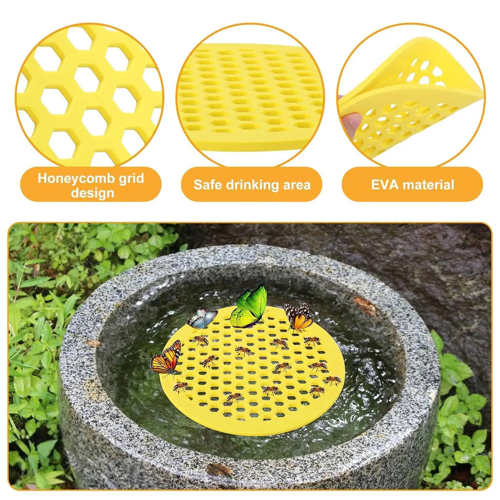 Bee Watering Station Bee Waterer Station Feeding Island Bee Drinking Water Dispenser for Outdoor Garden Butterfly Thirsty Qme
