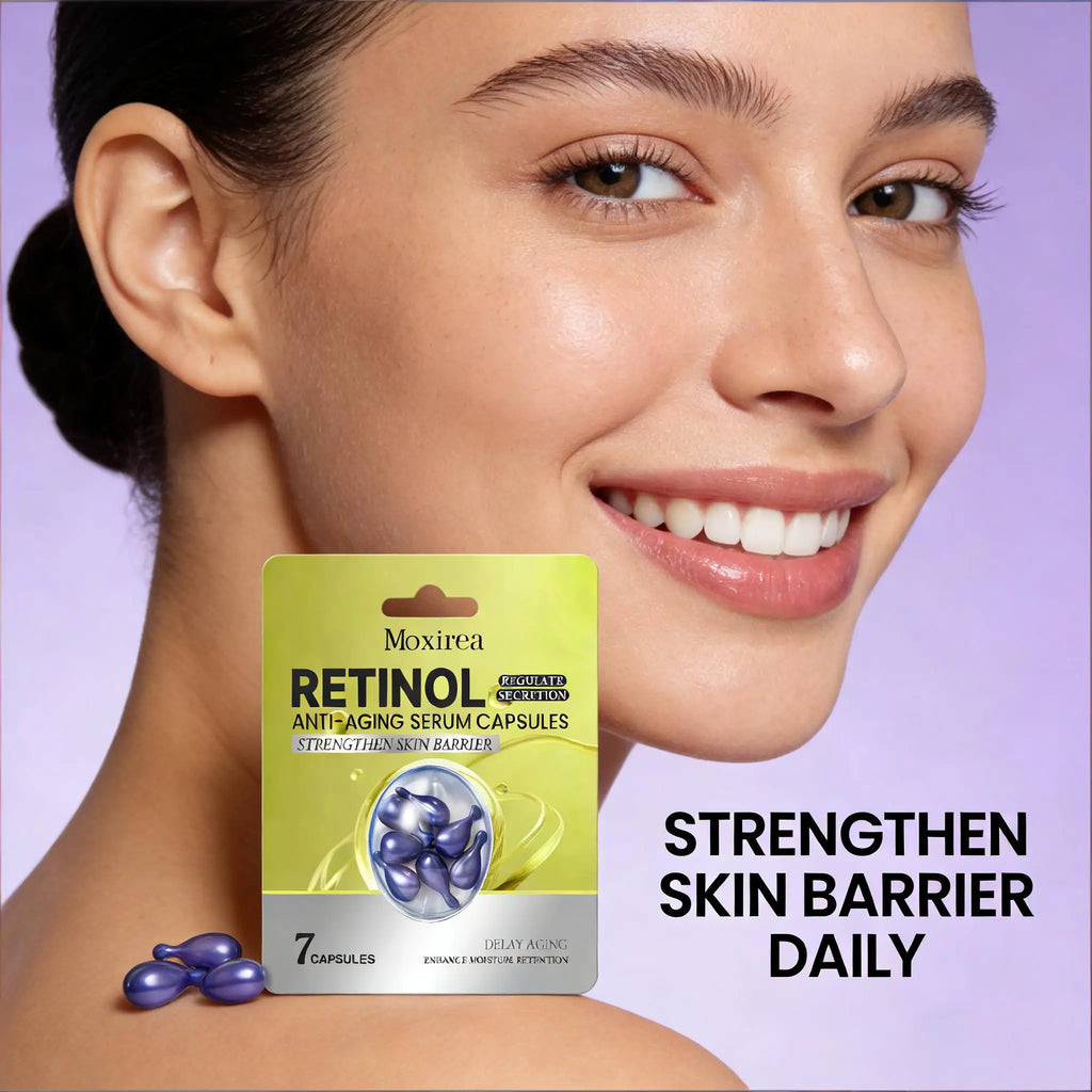 Retinol Serum Reduce Melanin Anti Aging Fade Fine Line Improve Barrier Repair Skin Moisturizing Nourishing Face Essence Capsule Qme
