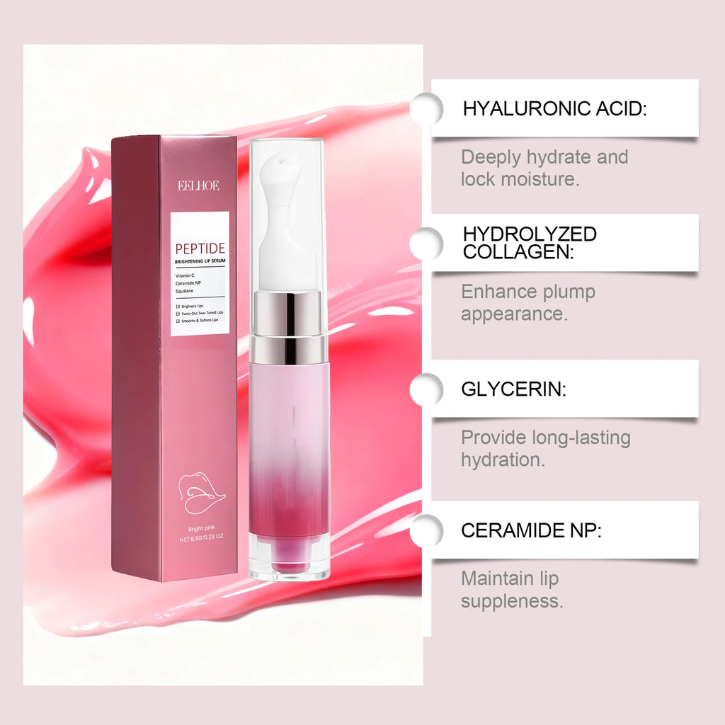 Hydrating Lip Serum Brightening Plumping Glossy Anti-Dryness Moisturizing Softening Smoothing Color Lips Cream All Day Comfort Qme