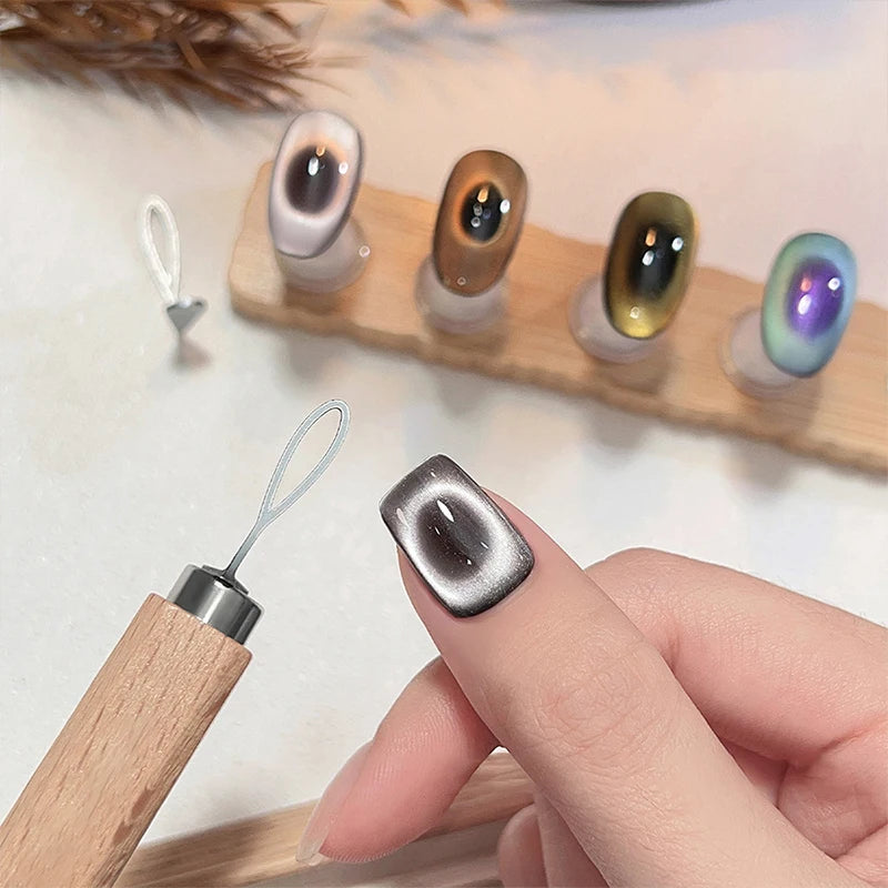 Black Hole Cat Eye Design Magnetic Nail Art Tool Hollow Olive-shaped Qme