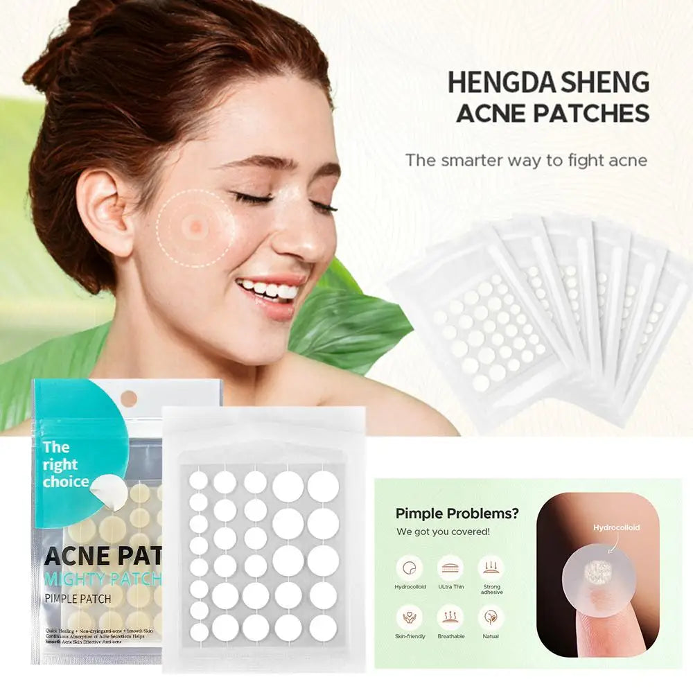 30pcs/BOX Hydrocolloid Salicylic Acne Pimple Patch Fade Repair Acne Invisible Removal Pimple Anti Spots Marks Conceale Qme