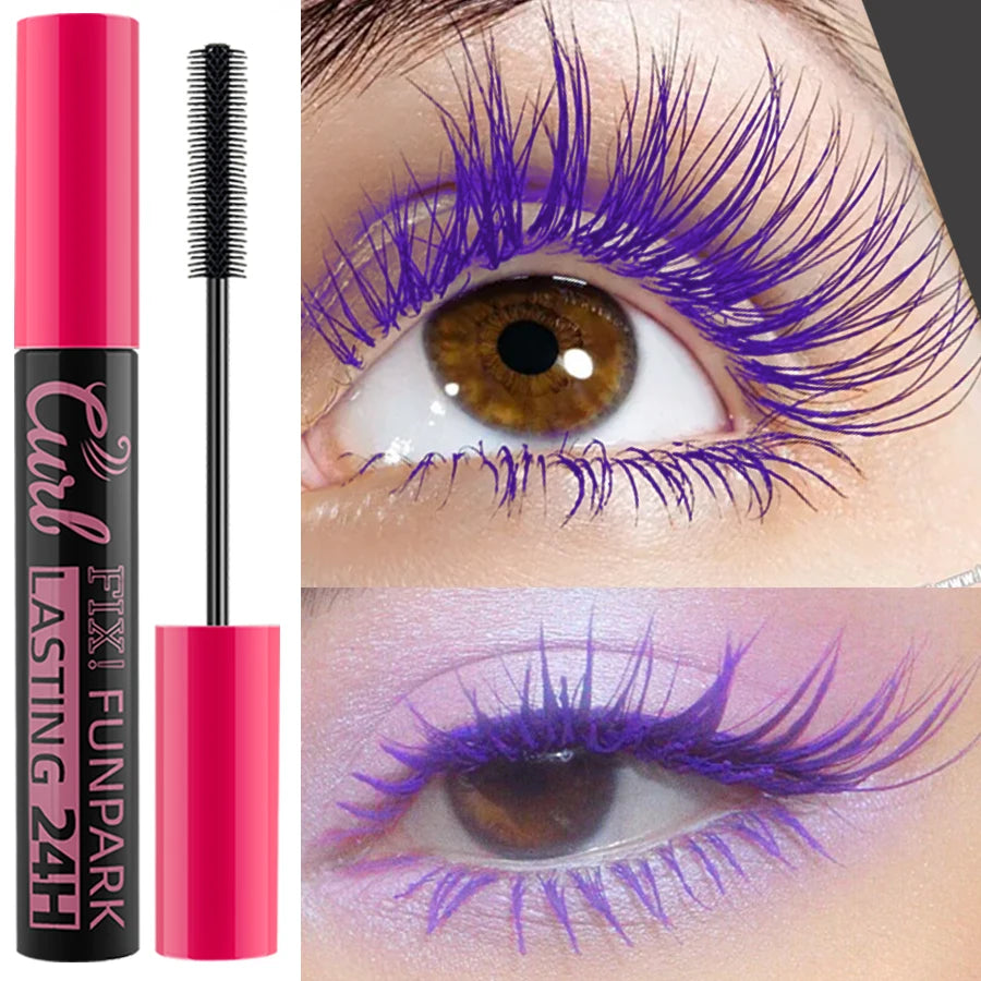 9 Mascara Thick Curl Waterproof Natural Eyelash Long Lasting Blue Qme