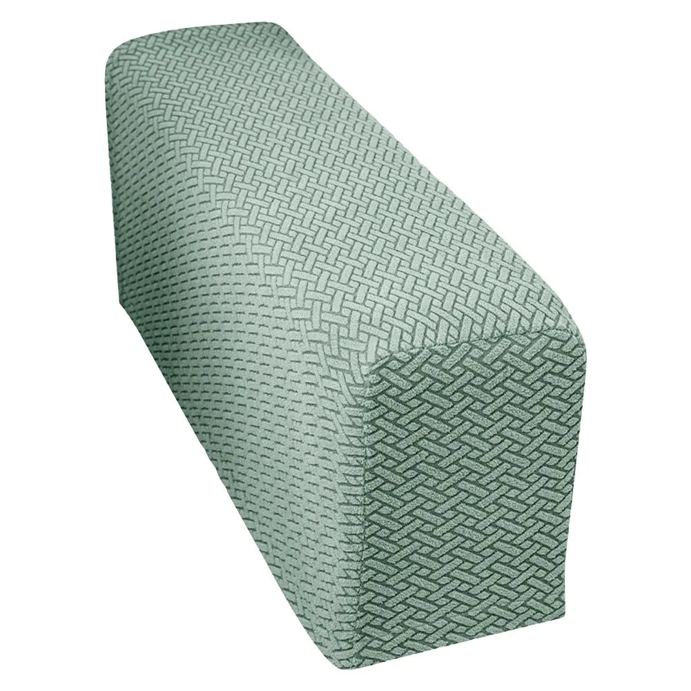 Couch Arm Covers Washable Armchair Slipcovers Checkered Pattern Armrests Chair Covers Suitable for Chairs and Sofas Qme Green