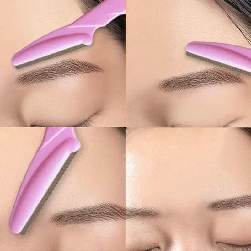 Eyebrow Trimmer Eyebrow Razor Safety Face Shaver Eye Brow Shaper Portable Blades Hair Removal Cutters for Woman Cosmetic Tools Qme