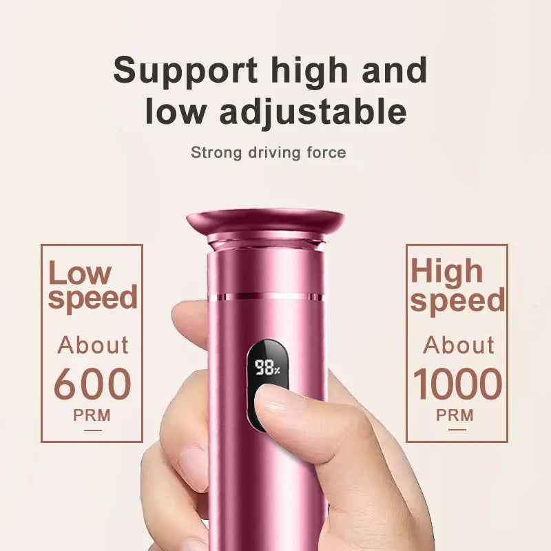 Aluminum Alloy Electric Foot Grinder For Feet - Dual Power Type-C/Battery, Callus & Dead Skin Remover Pedicure Tool Qme