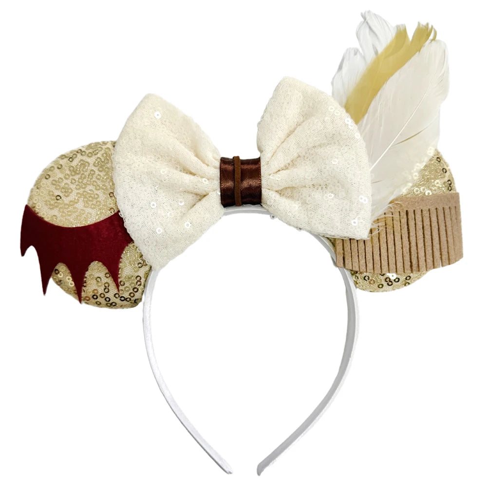 Mickey Mouse Ear Headands Party Christmas Halloween Princess Decoration Costume for Women Adult Cosplay Hairband Hair Accessory Qme Headband 3