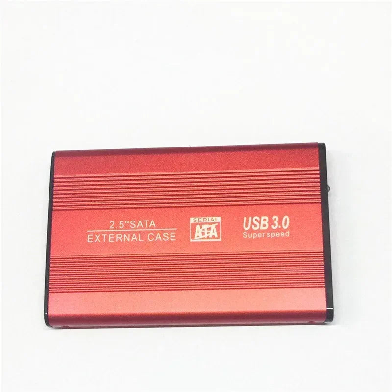 2.5 Inch USB3.0 External HDD Case Hard Drive Box Hard Disk Case Sata To Usb HDD Enclosure Case for Hard Drive Qme Red