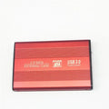2.5 Inch USB3.0 External HDD Case Hard Drive Box Hard Disk Case Sata To Usb HDD Enclosure Case for Hard Drive Qme Red