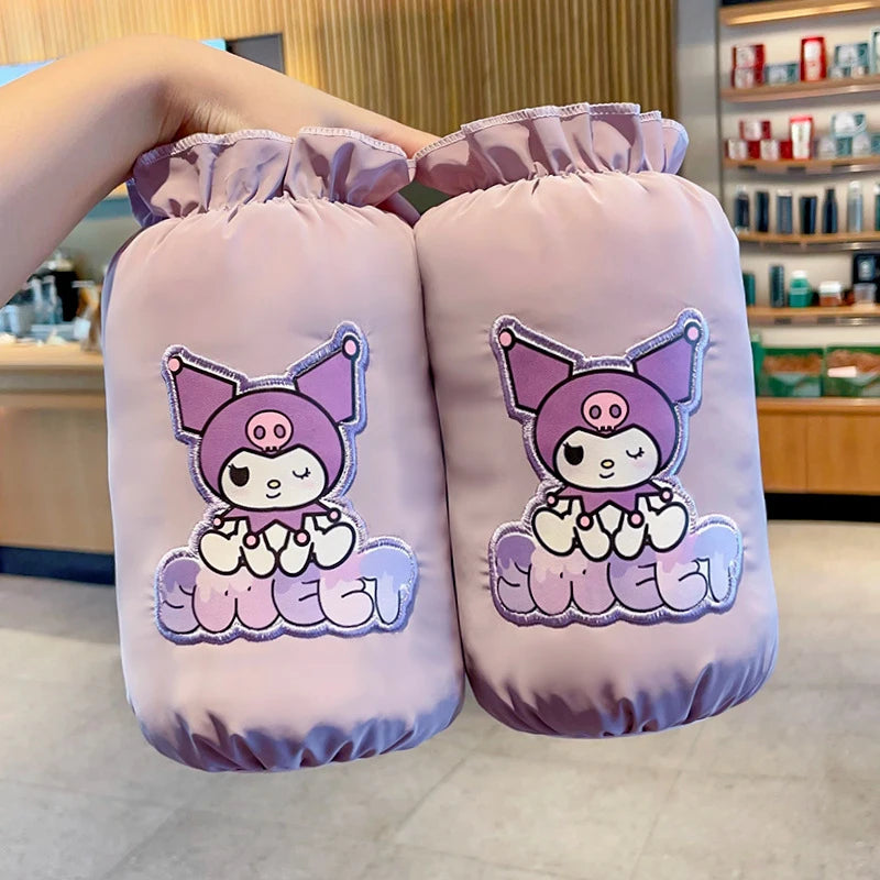 Hello Kitty Kuromi Waterproof Sleeve Covers New Cute Cartoon-Style Stain- and Dirt-Resistant Sleeve Covers Qme