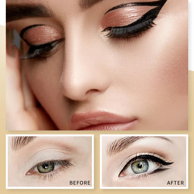Quick-dry Eyeliner Pencil Makeup Long Lasting Smooth Matte Eye Liner Waterproof Anti Smudge Liquid Eyeliner Pen Eyes Cosmetics Qme