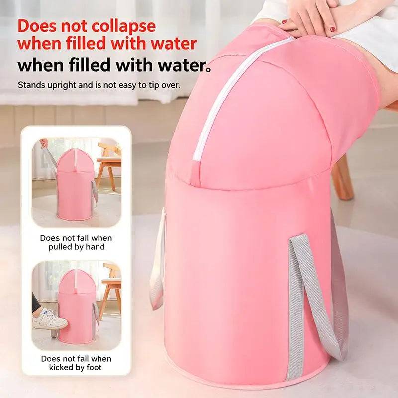 Foldable Foot Bath Tub Portable Home Spa Insulated Bathtub Perfect Qme