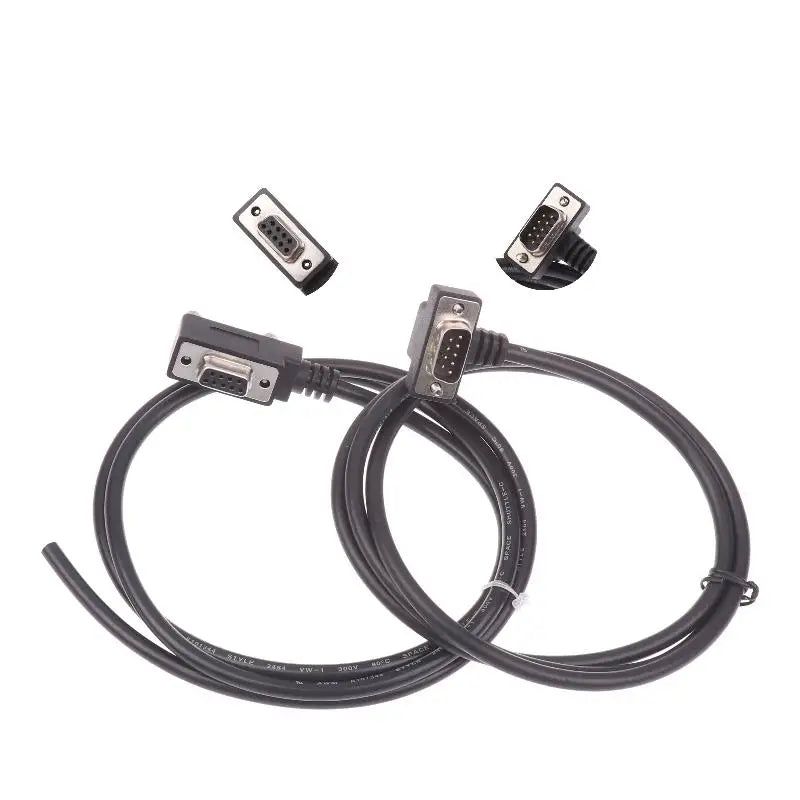 RS232 Serial Cable DB9 9 Pin D Sub Up Down Angle CNC Router Data Qme
