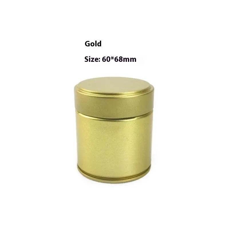 Portable Mini Matcha Powder Can Thick Tinplate Tea Sealed Jar Spice Storage Box Container Box Kitchen Gadgets Household Qme A4