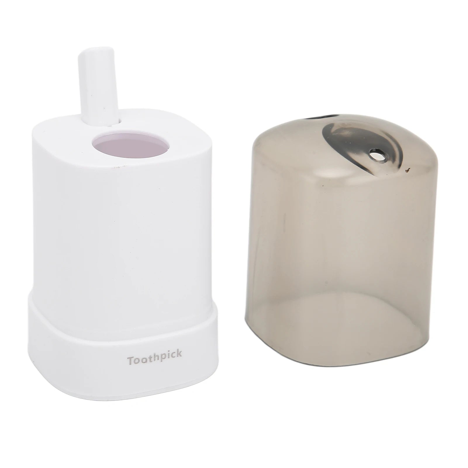 Toothpick Holder Thickening Automatic Toothpick Dispenser for Kitchen Restaurant Toothpick Storage Container Toothpicks Holder Qme WHITE