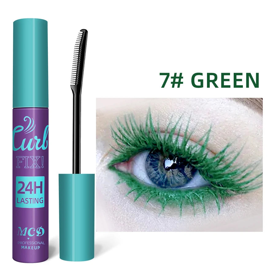 Colorful Slender Mascara Waterproof Fast Drying Curling Eyelashes Qme 7