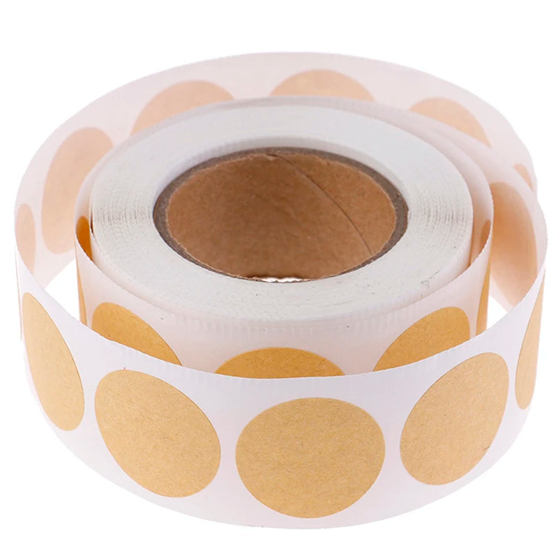 Blank Round Craft Stickers Seal Labels DIY Package Qme