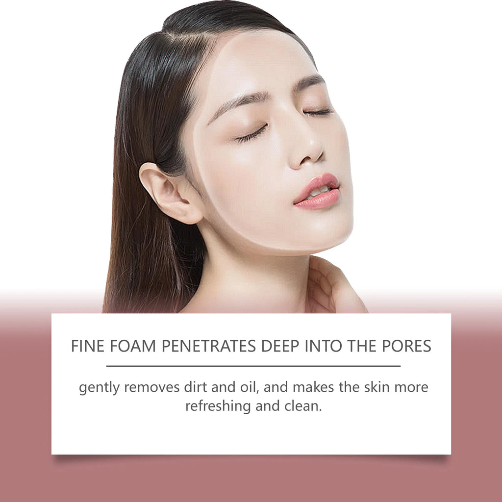Rice Water Cleansing Mousse Oil Control Deep Cleaning Pores Moisturizing Brightening Soothing Rejuvenation Foam Face Wash Care Qme
