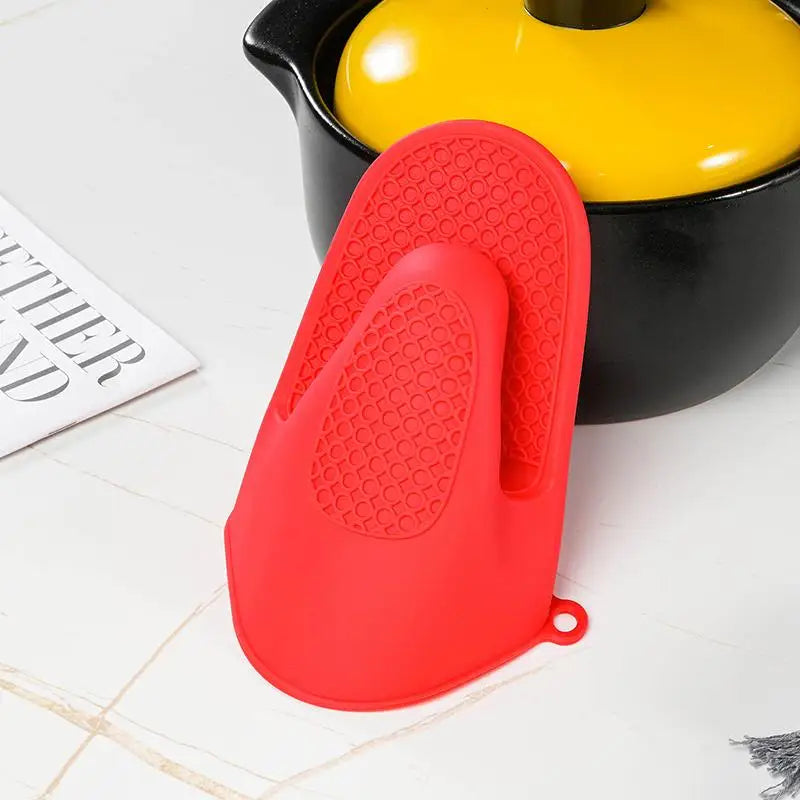Silicone Hand Clip Kitchen Anti-scald Thickened Heat Insulation Qme Red