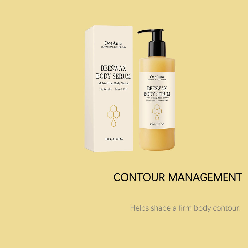 OceAura Beeswax Body Serum Botanical Plant Extract Nourishing Deep Hydration Skin Elasticity Boosting Lightweight Smoothing Body Qme